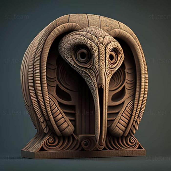 3D модель Glyphis fowlerae (STL)